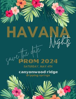 Havana Night Prom Flyer